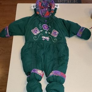 Girls full snowsuit